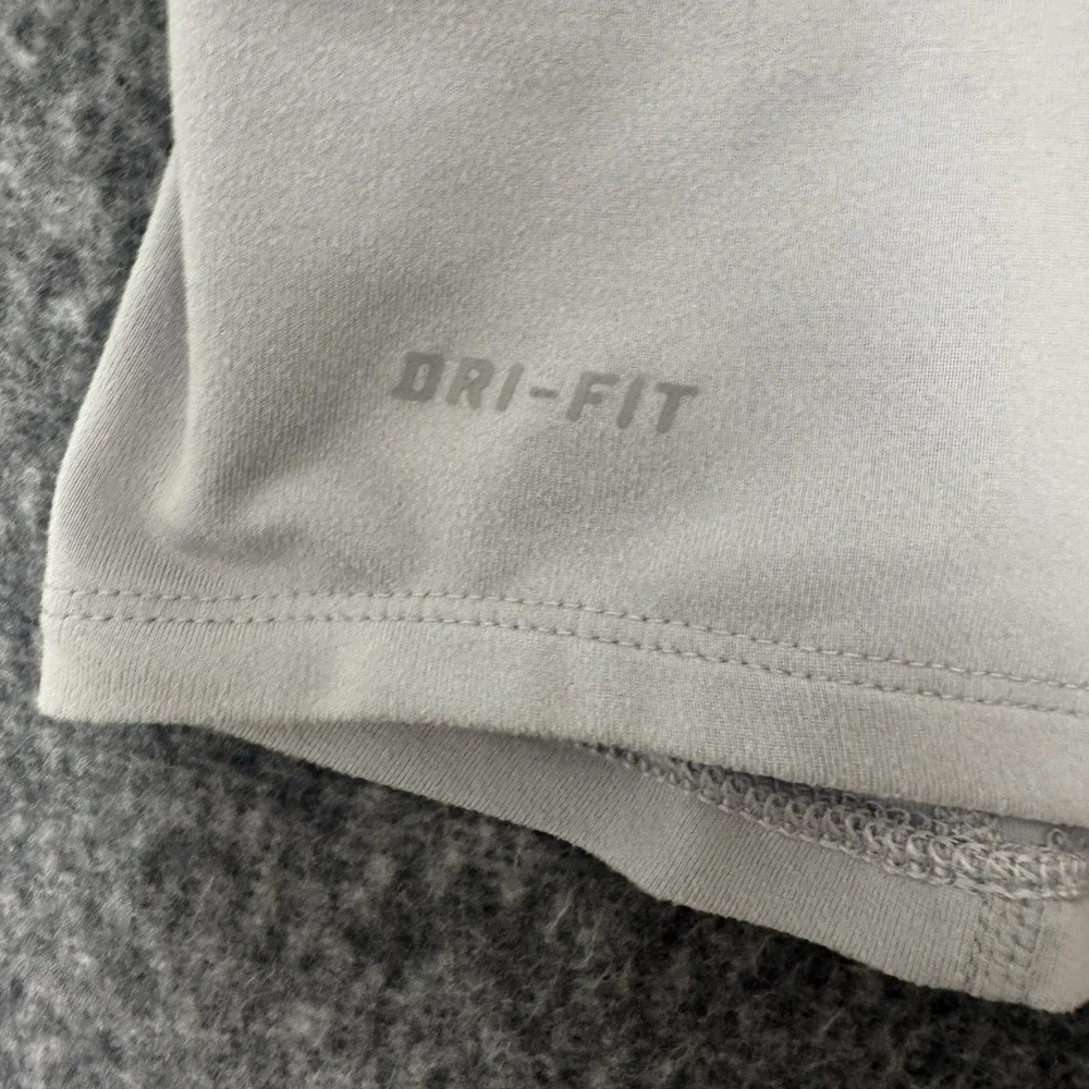 Nike Dri-FIT Running Pullover‎ XL Gray 1/4 Zip Neon Athletic Jacket Men